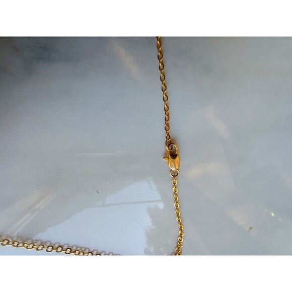 Danbury Mint Gold Plated Love's Embrace Pearl & Diamond Necklace - Picture 4 of 6